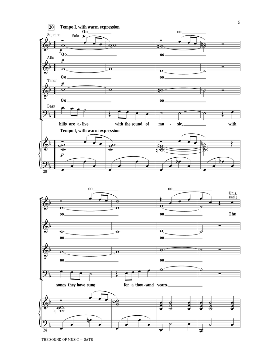 The Sound Of Music (arr. Clay Warnick) 4-Part scores gallery preview page 3