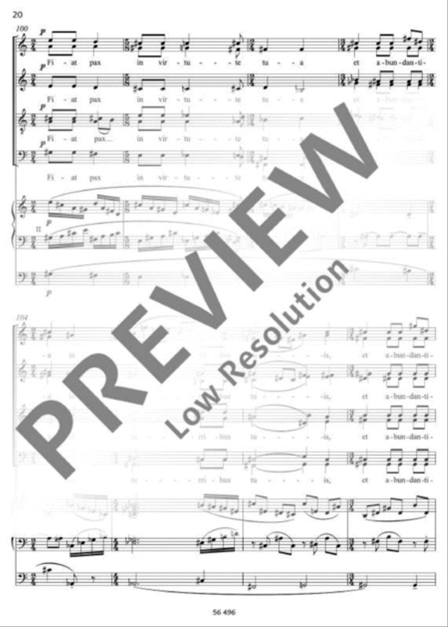 Laetatus sum 4-Part scores gallery preview page 21