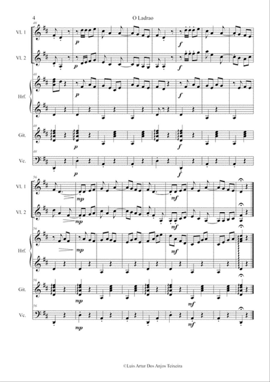 O Ladrão Small Ensemble scores gallery preview page 6