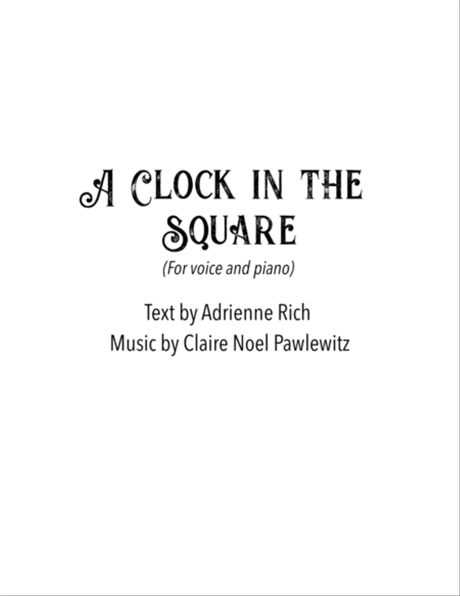 A Clock in the Square Alto Voice scores gallery preview page 3