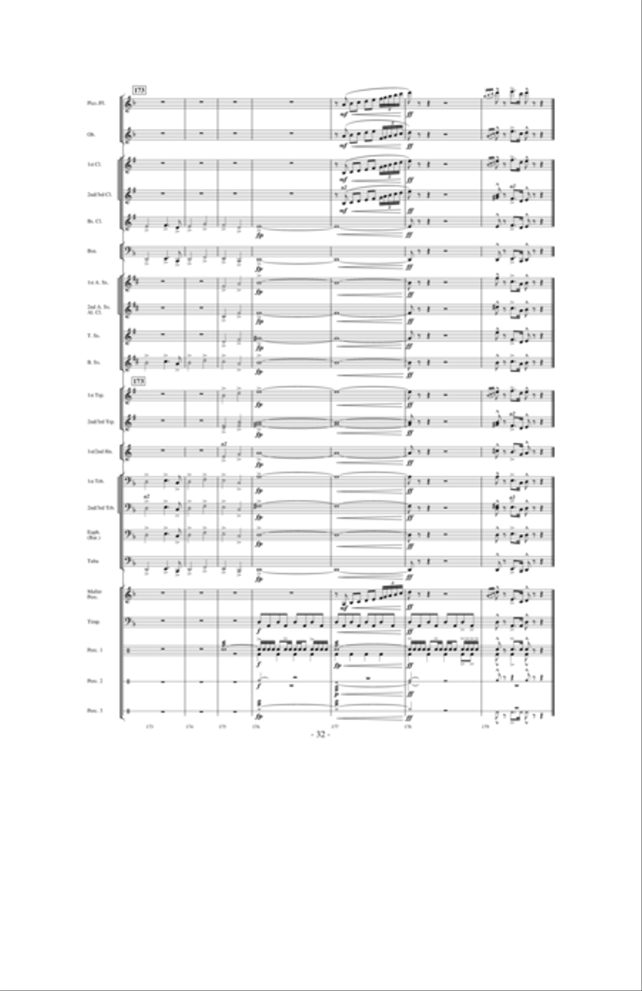 Quest of the Undaunted Knight Concert Band scores gallery preview page 31