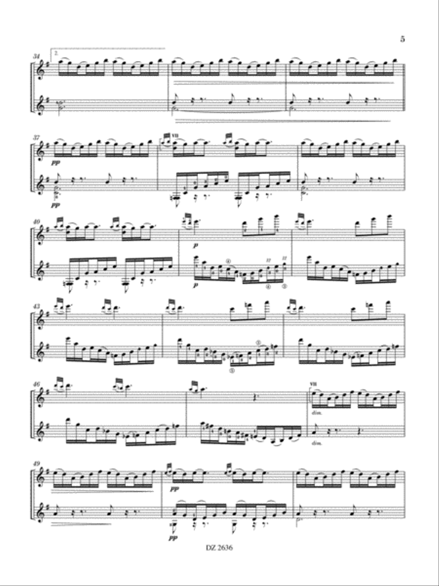 Le Tombeau de Couperin (extraits) Classical Guitar scores gallery preview page 5