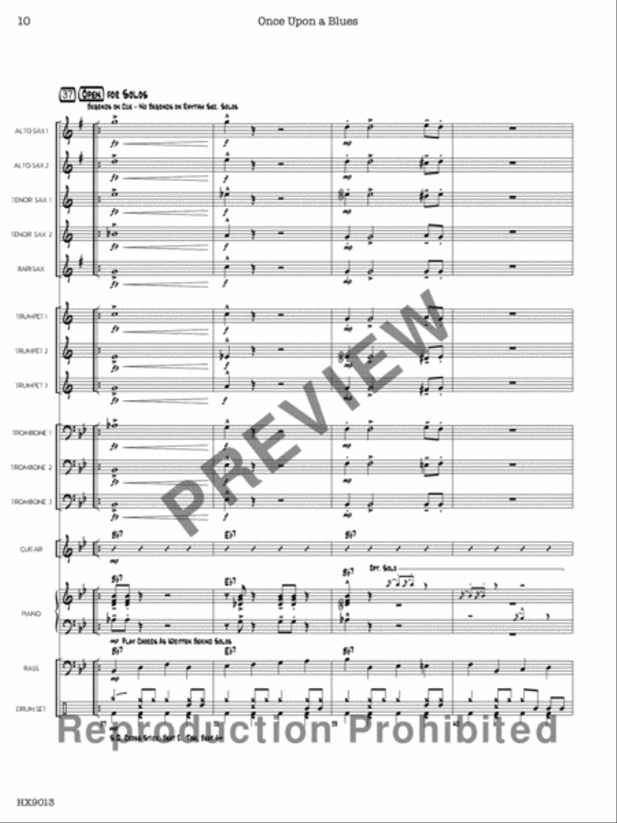 Once Upon a Blues Jazz Ensemble scores gallery preview page 11