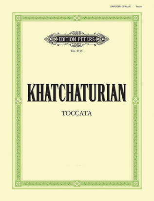 Book cover for Toccata for Piano