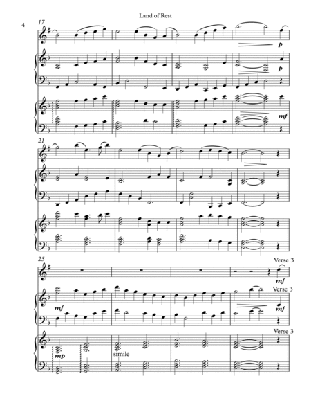 Land of Rest, Trio for Bb Clarinet, Harp, Piano image number null