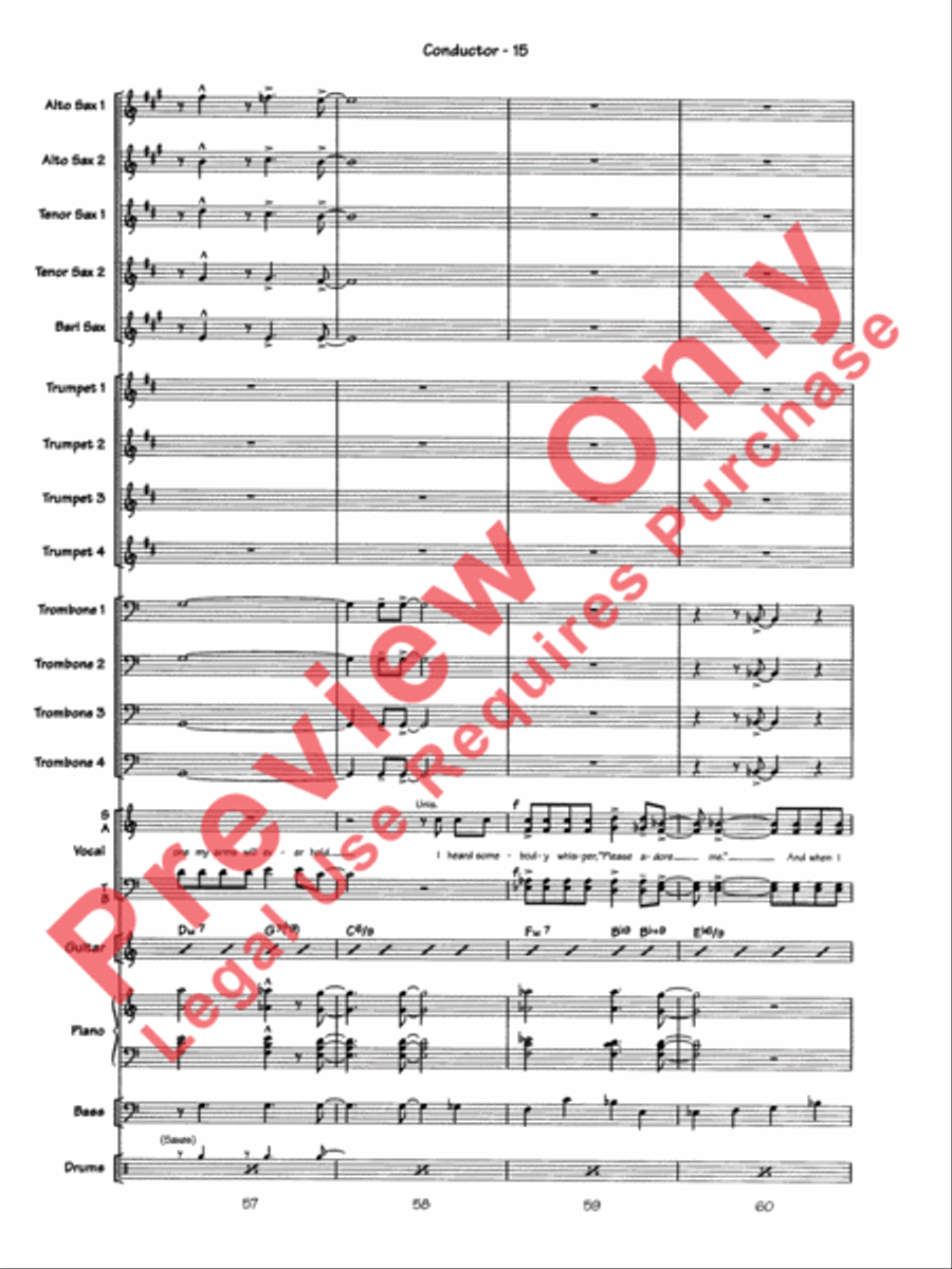 Blue Moon Jazz Ensemble scores gallery preview page 18