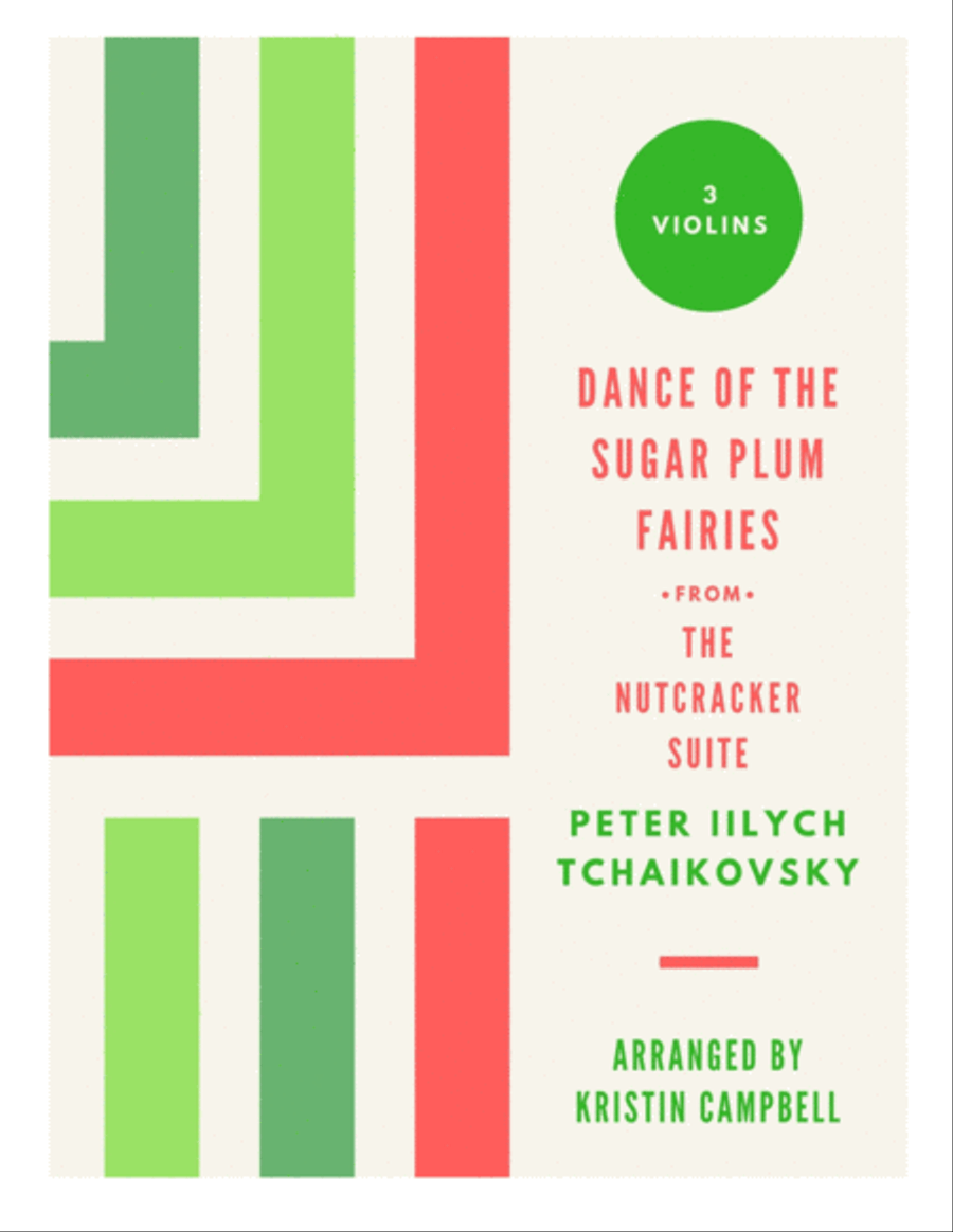 Dance of the Sugar Plum Fairies, from the Nutcracker for 3 violins Violin Solo scores gallery preview page 1