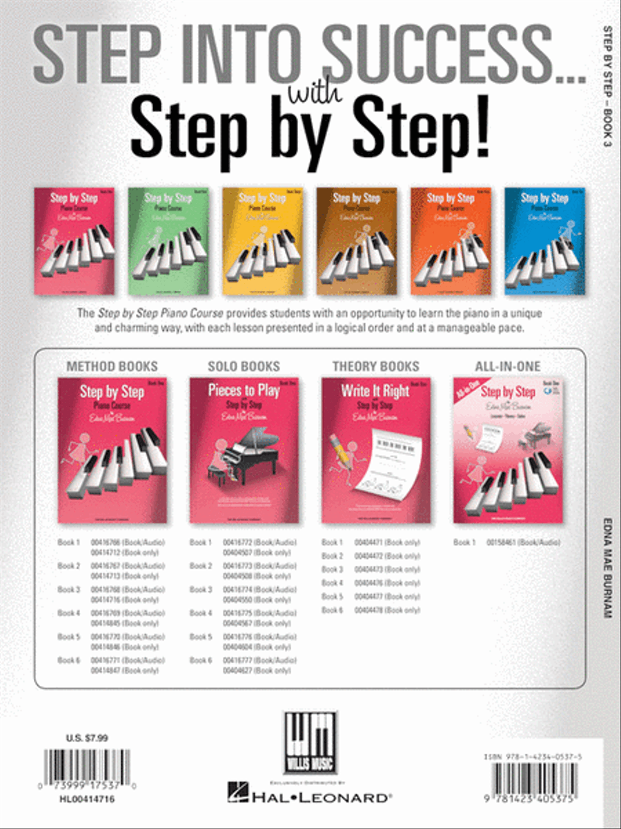Step by Step Piano Course – Book 3 Piano Method scores gallery preview page 6