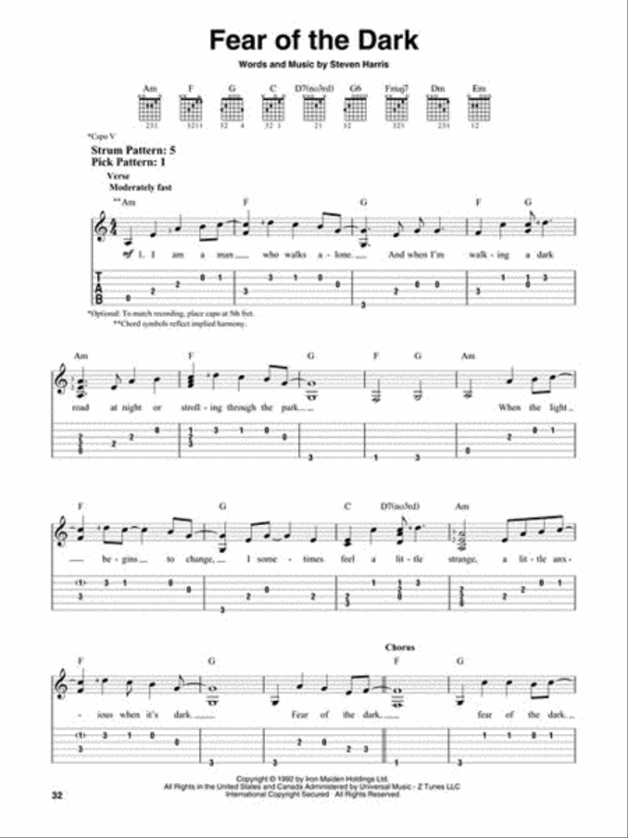 Halloween Guitar Songs Guitar Tablature scores gallery preview page 5