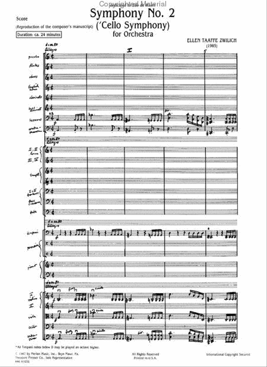 Symphony No. 2 Orchestra scores gallery preview page 2