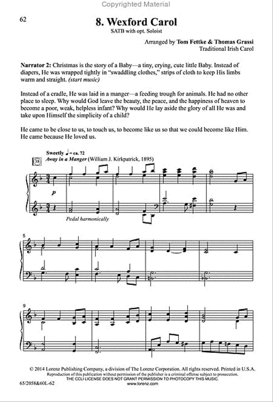 The Christmas Story - SATB Score with Performance CD 4-Part scores gallery preview page 33