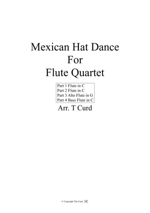 Book cover for Mexican Hat Dance. For Flute Quartet