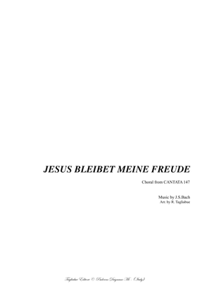 JESUS BLEIBET MEINE FREUDE - from CANTATA 147 - Arr. for Piano/Organ