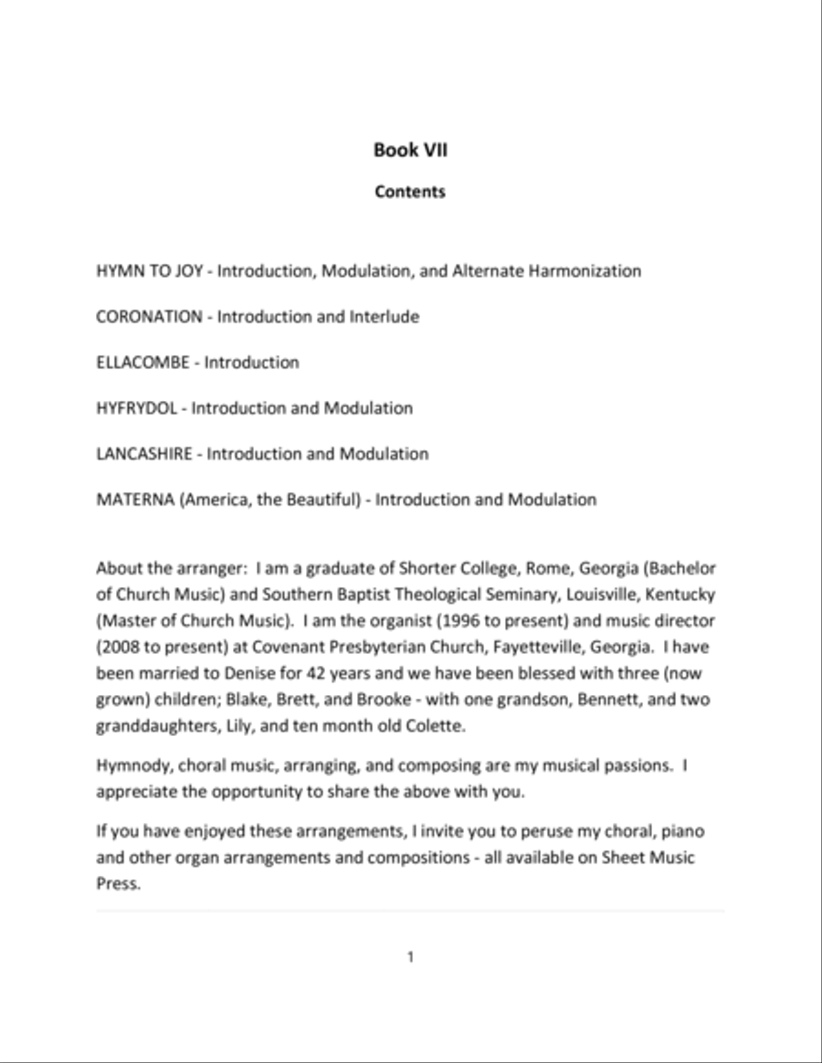 Hymn Introductions and Modulations - Book VII Organ Solo scores gallery preview page 2