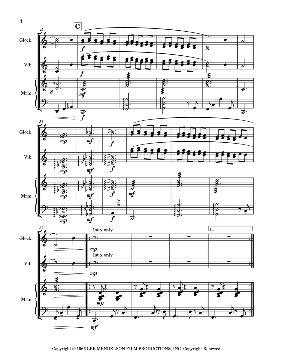 Skating Percussion Ensemble scores gallery preview page 4