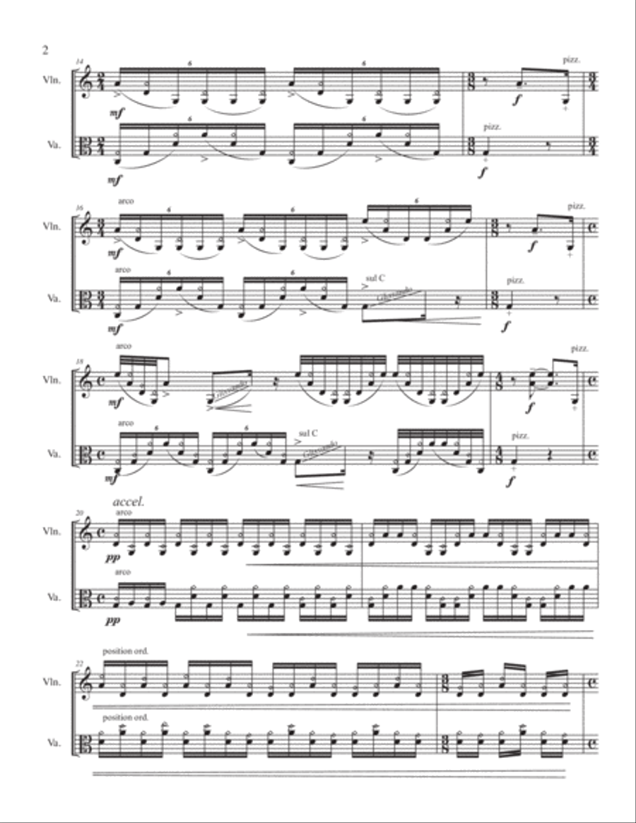 Lasso, Lassus for violin and viola String Duet scores gallery preview page 4