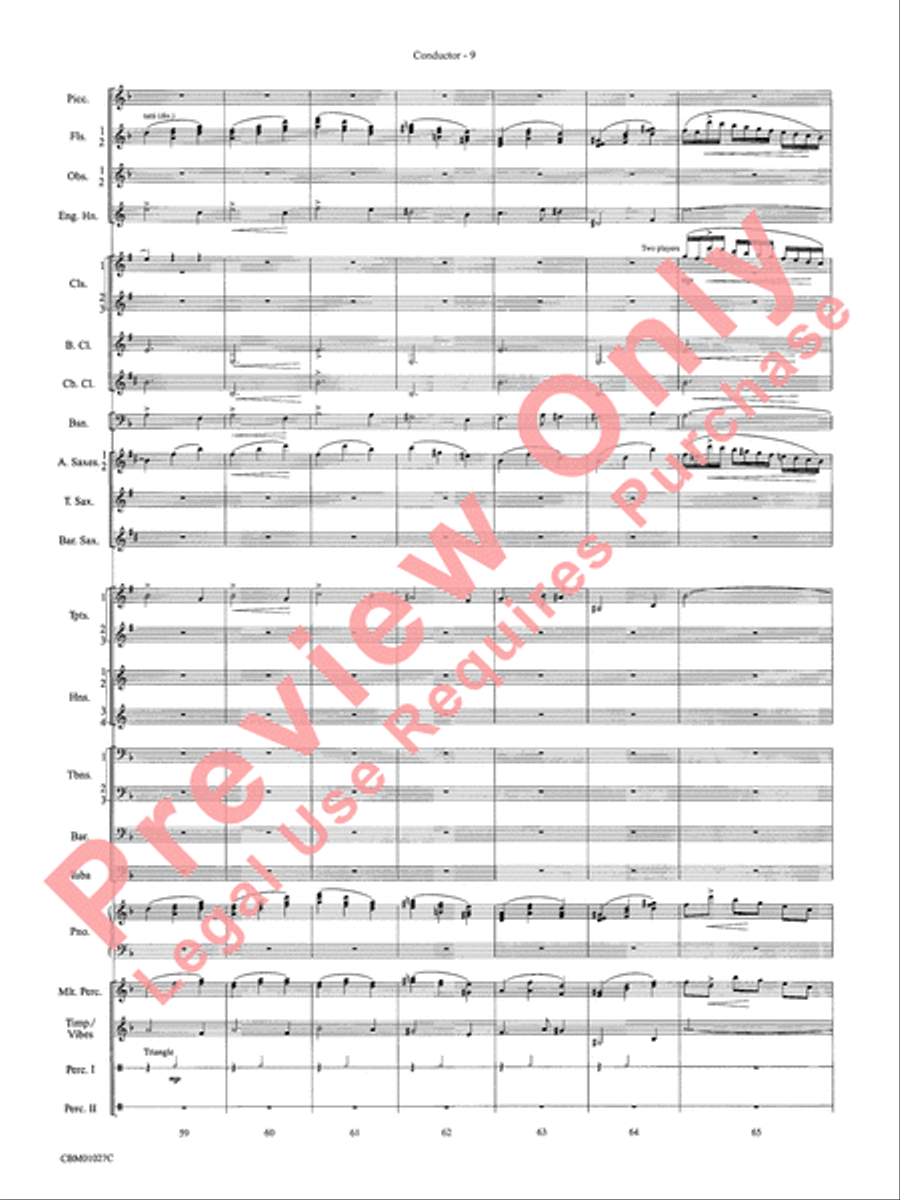 Harry Potter Symphonic Suite Concert Band scores gallery preview page 12