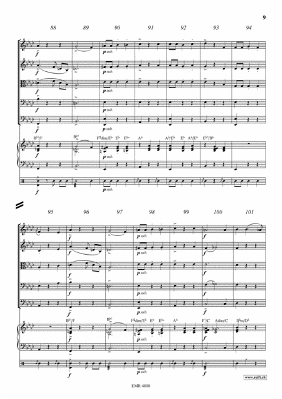 Emperor Waltz String Orchestra scores gallery preview page 9
