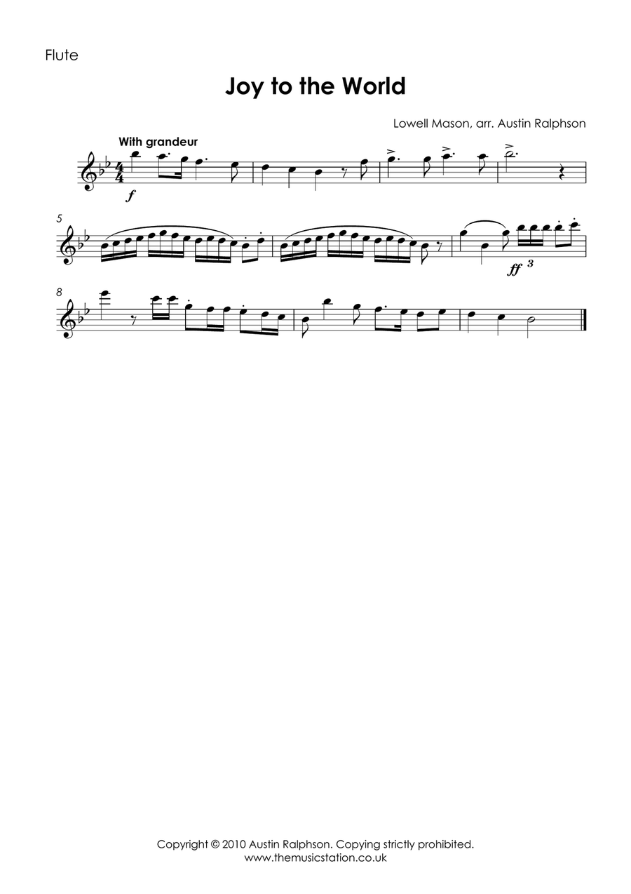 Joy To the World - wind quintet Woodwind Quintet scores gallery preview page 3