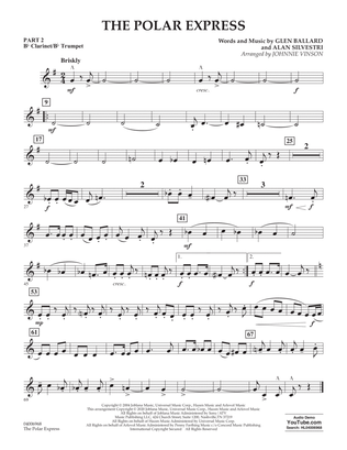 The Polar Express (arr. Johnnie Vinson) - Pt.2 - Bb Clarinet/Bb Trumpet