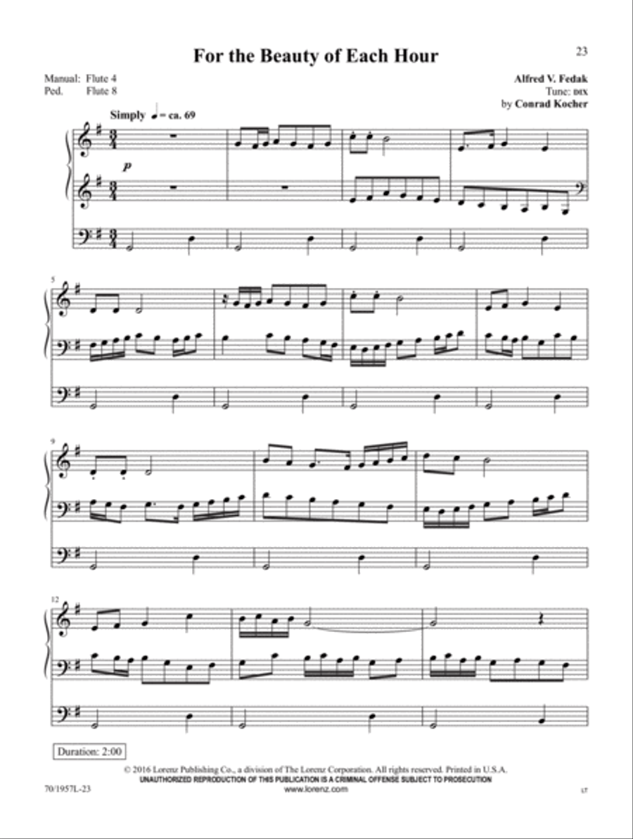 All Nature Sings Organ Solo scores gallery preview page 7
