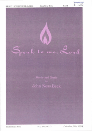 Book cover for Speak to Me Lord