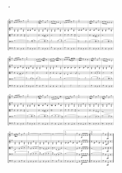 Sousa The Stars and Stripes Forever, for string quartet, ML034