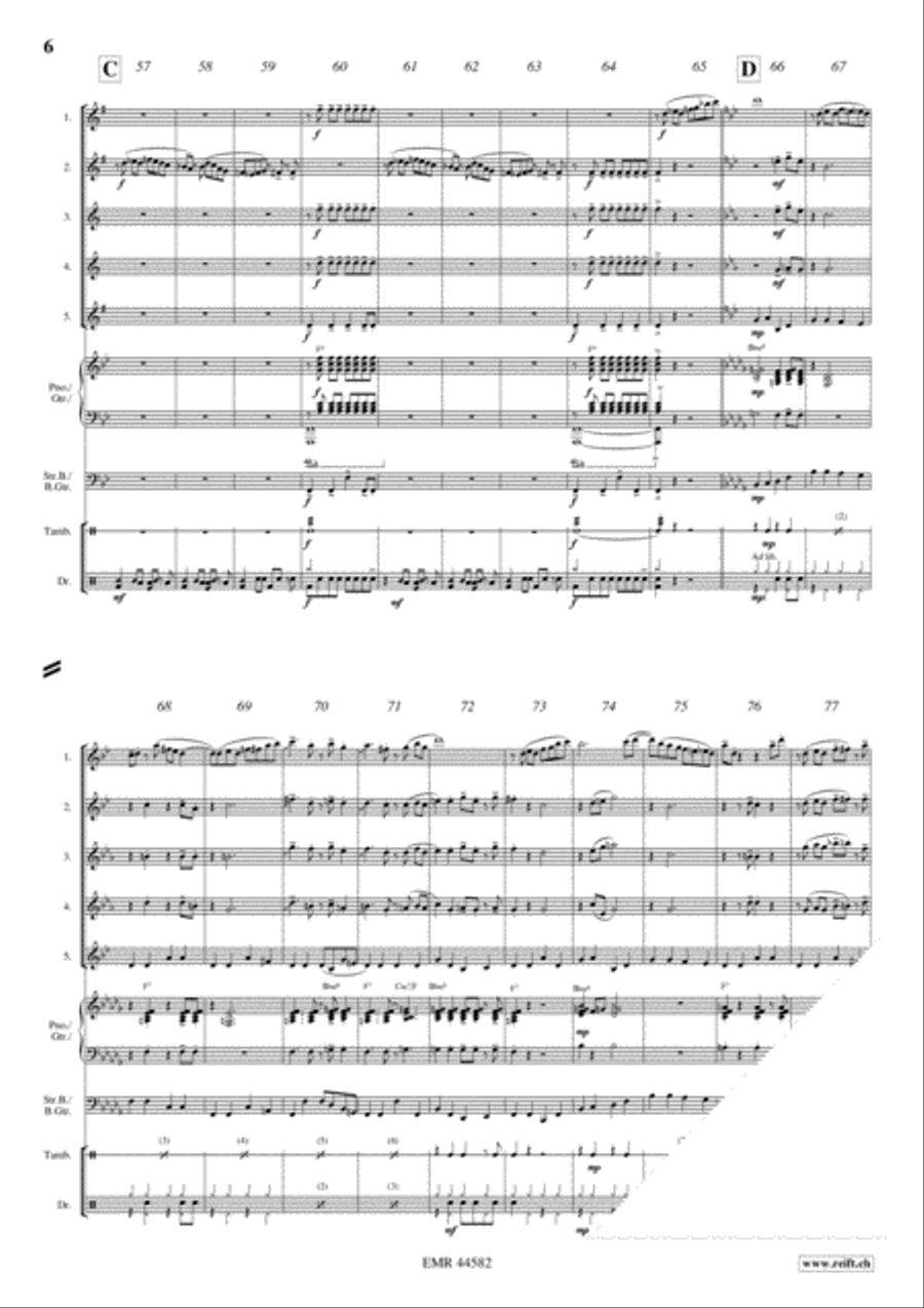 Carioca Saxophone Quintet scores gallery preview page 6