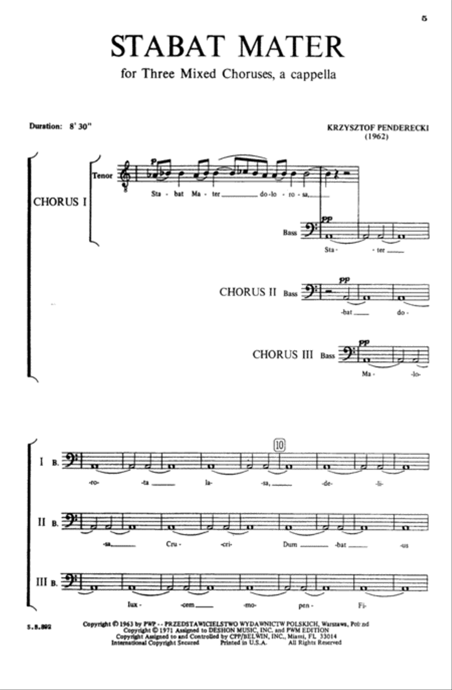 Stabat Mater Choir scores gallery preview page 2