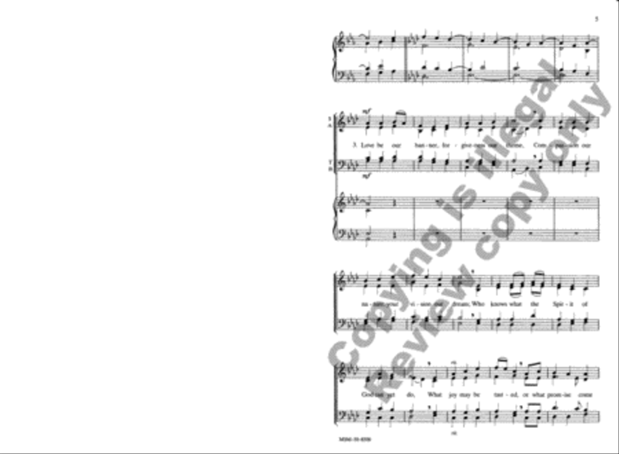 Gather Your Children, Dear Savior, in Peace 4-Part scores gallery preview page 4