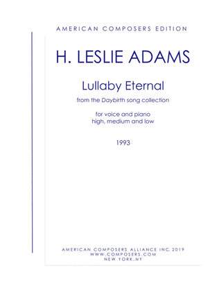[Adams] Lullaby Eternal (from Daybirth)
