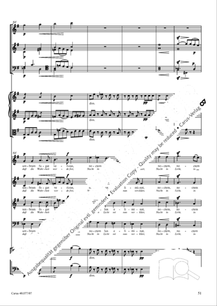 Lauda Sion 4-Part scores gallery preview page 64