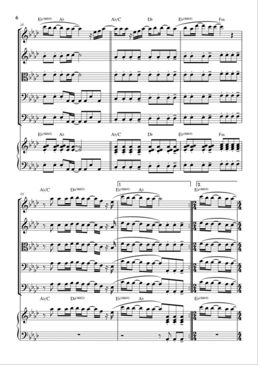 Goodness Of God Goodness Of God String Quintet scores gallery preview page 6