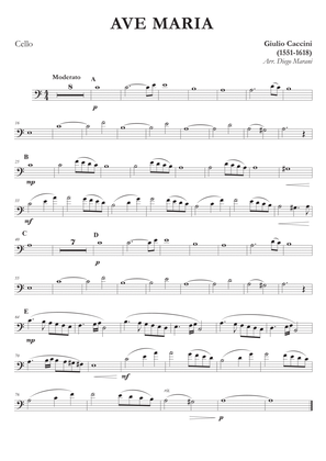 Ave Maria by Caccini-Vavilov for Cello and Piano