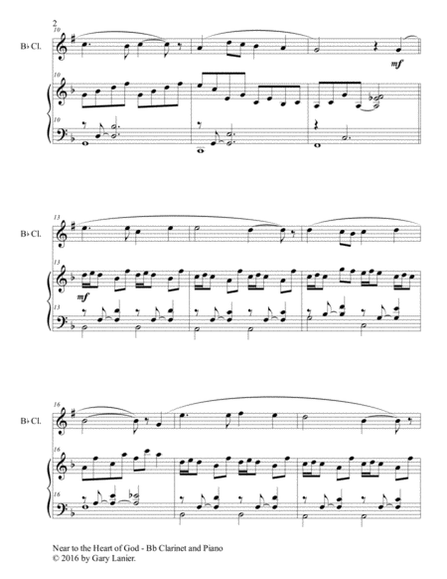NEAR TO THE HEART OF GOD (Duet – Bb Clarinet & Piano with Score/Part) image number null