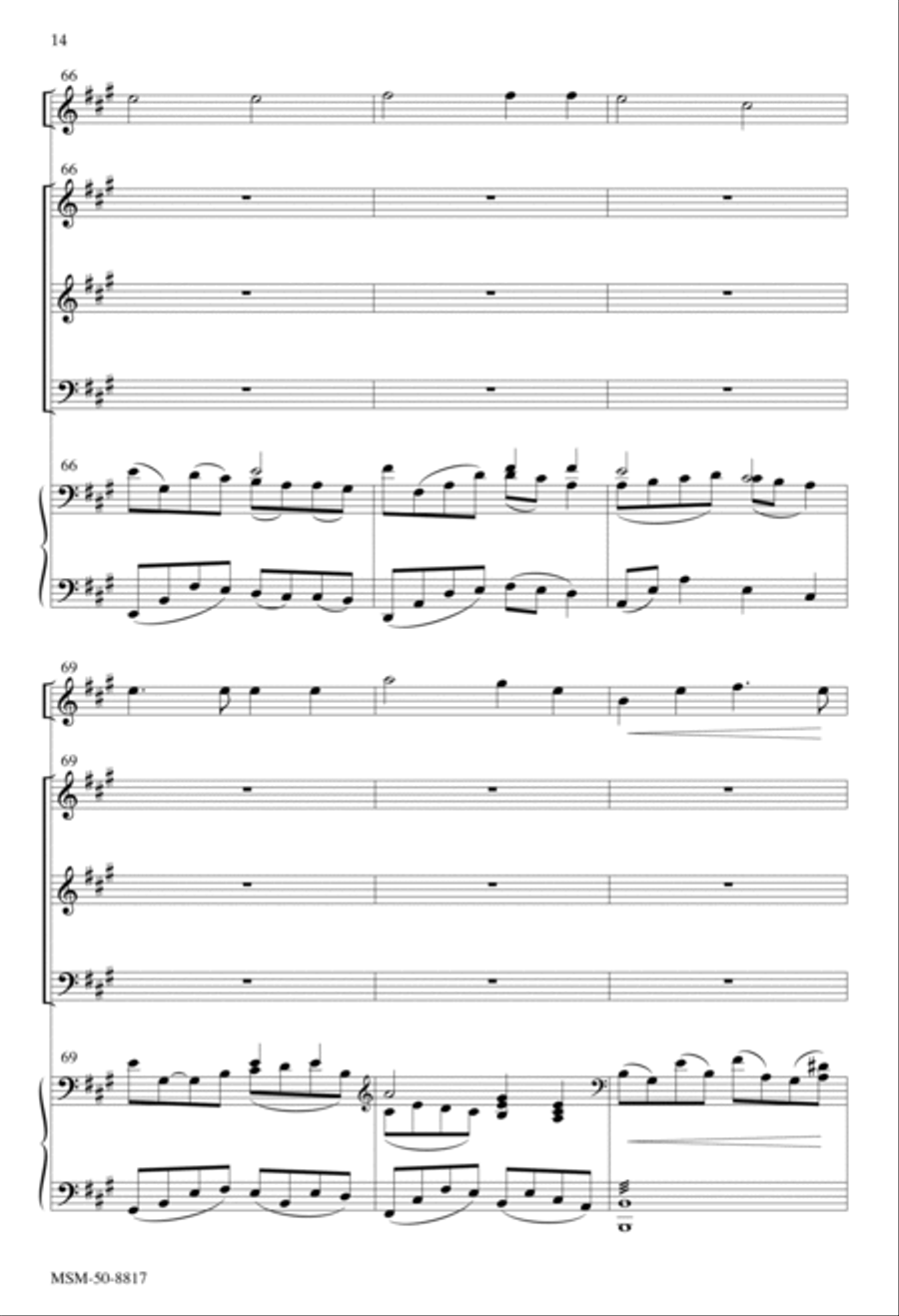 Who Was and Is and Is to Come 3-Part scores gallery preview page 14