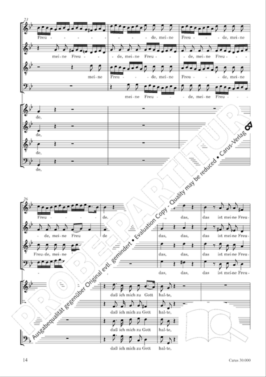 J.L. Bach: The complete motets Choir scores gallery preview page 21