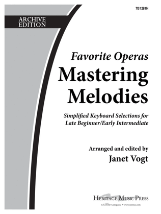 Book cover for Mastering Melodies: Favorite Operas