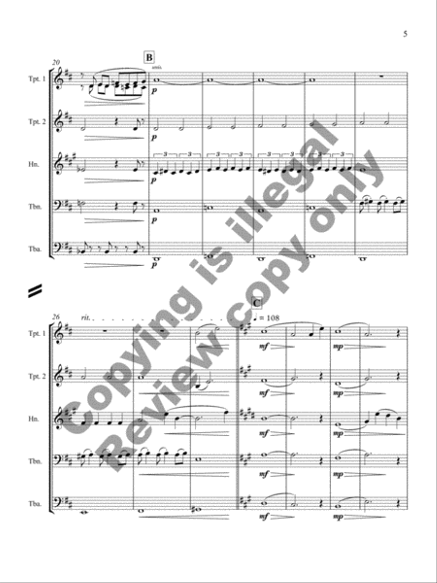 Confictura Brass Ensemble scores gallery preview page 6
