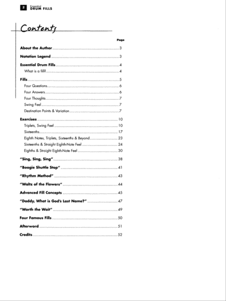 Essential Drum Fills Percussion scores gallery preview page 4