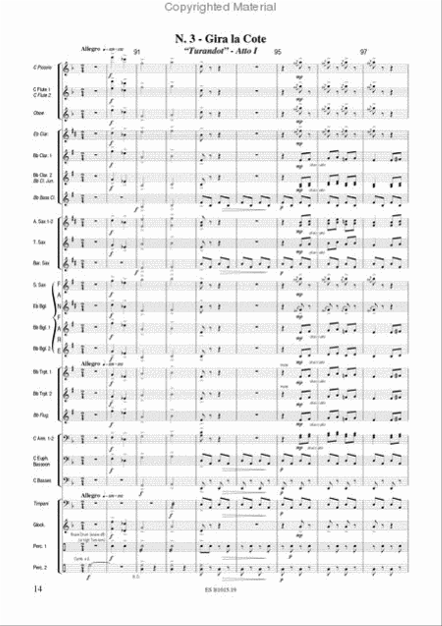 Moments From Puccini Moments From Puccini Concert Band scores gallery preview page 5
