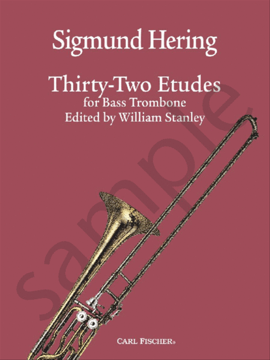 32 Etudes for Bass Trombone Trombone scores gallery preview page 1
