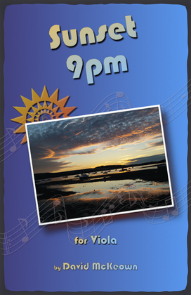 Book cover for Sunset 9pm, for Viola Duet