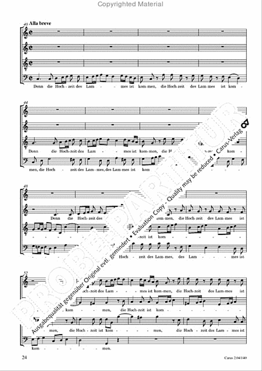 Motets and arias for choirs collected and edited by Johann Adam Hiller, vol. 4 Voice Solo scores gallery preview page 25