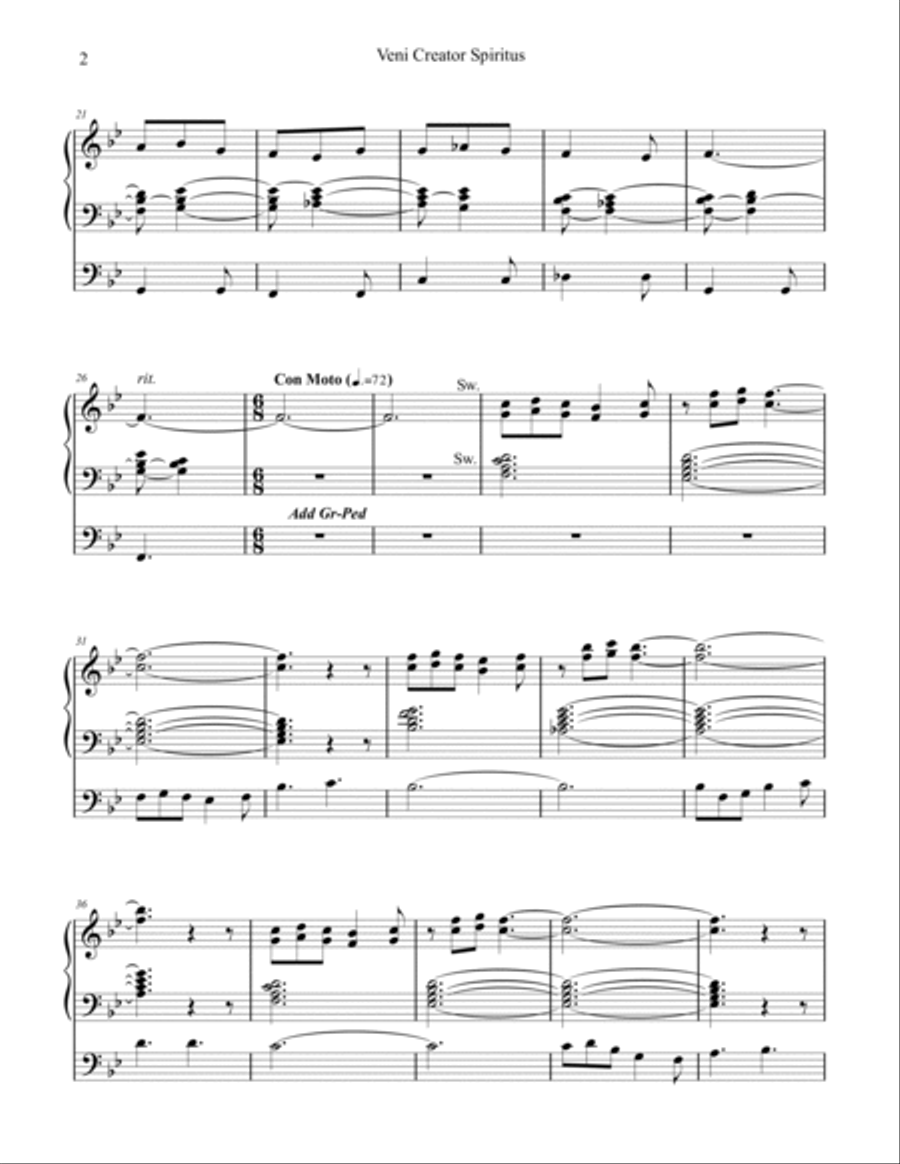 Pentecost & Trinity Organ Works, by Phil Lehenbauer Organ Solo scores gallery preview page 3