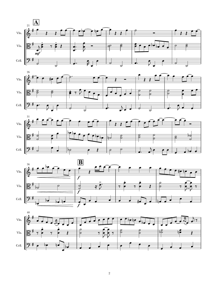 L-O-V-E String Trio scores gallery preview page 2
