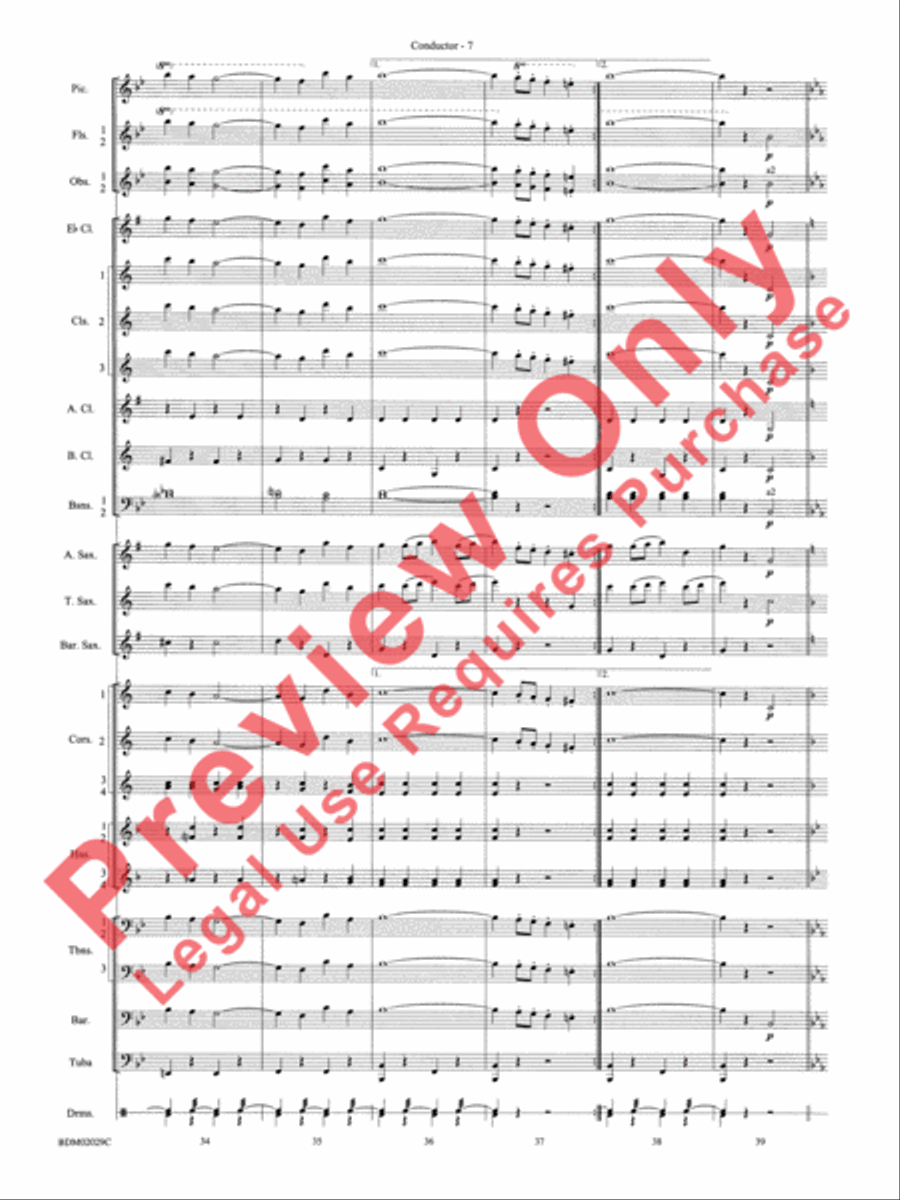 George Washington Bicentennial March Concert Band scores gallery preview page 10