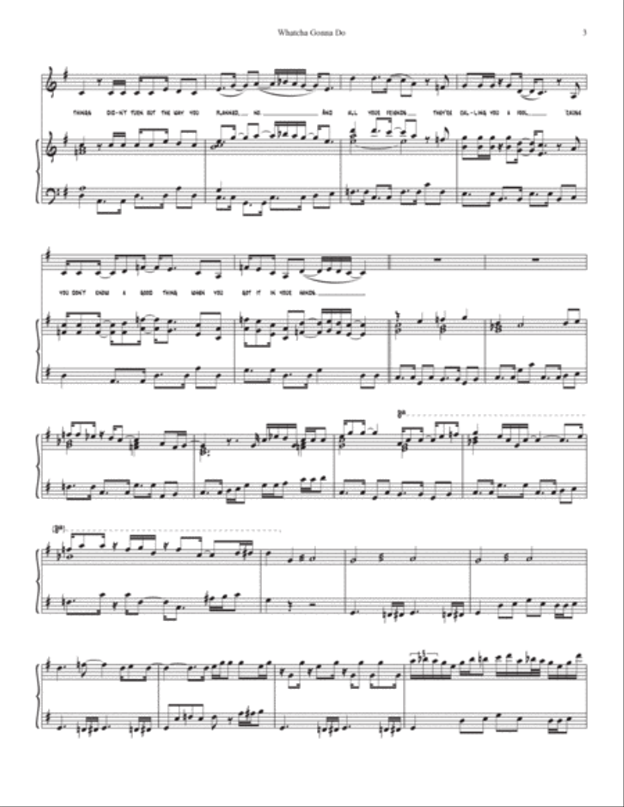 What You Gonna Do (when She Says Goodbye) Voice scores gallery preview page 3