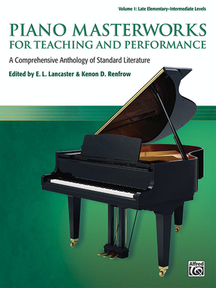 Book cover for Piano Masterworks for Teaching and Performance, Volume 1