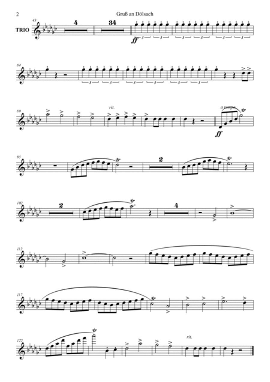 Gruß an Dölsach Parts Gruß an Dölsach Parts Concert Band scores gallery preview page 4